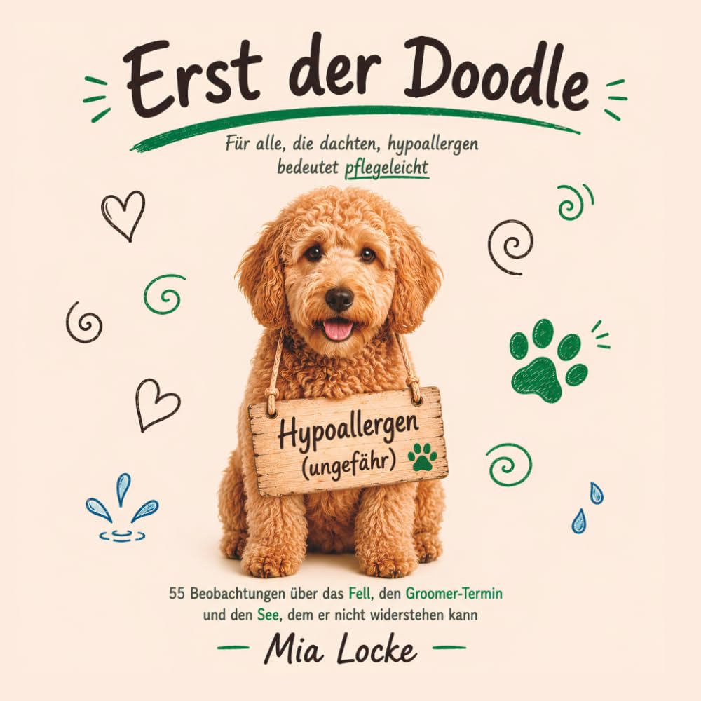 Erst der Doodle - Für alle, die dachten, hypoallergen bedeutet pflegeleicht: Lustiges Geschenkbuch für Doodle-Besitzer | Geschenkidee für Hundeliebhaber | Geburtstag | Weihnachten
