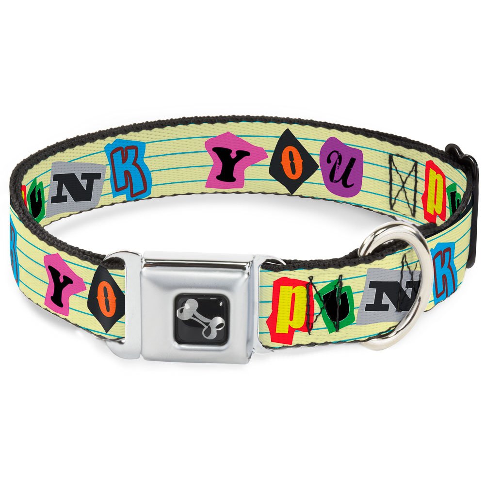 Collier de chien os Buckle Down de 13 à 45 cm pour petit et grand chien