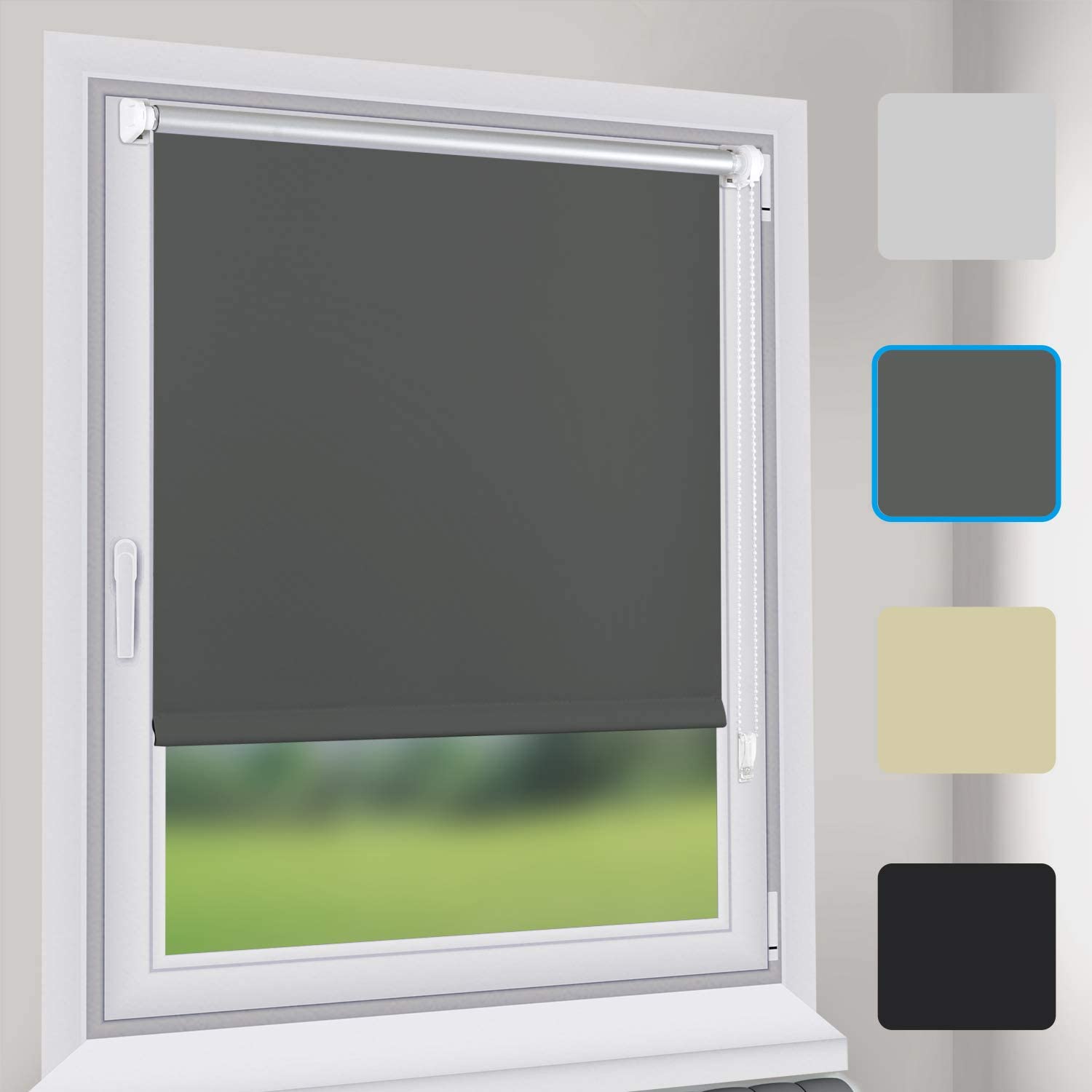 Grey Roller Blinds 115cm Wide informacionpublica.svet.gob.gt