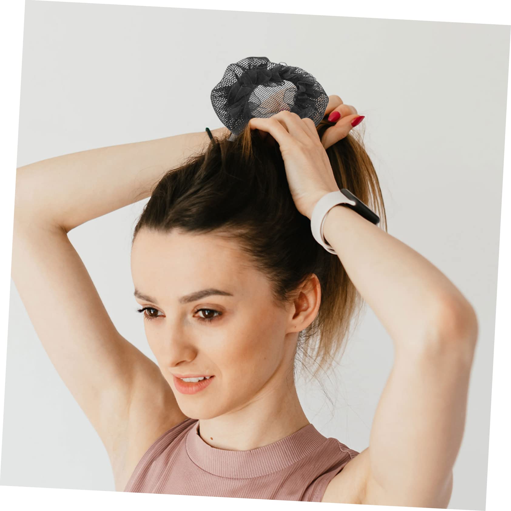 DOITOOL 5sätze Unsichtbare Haarnetze Für Dutt Und Hochsteckfrisuren Elastische Praktische Haarnetze Für Damen Und Mädchen Für Ballett Und Besondere Anlässe