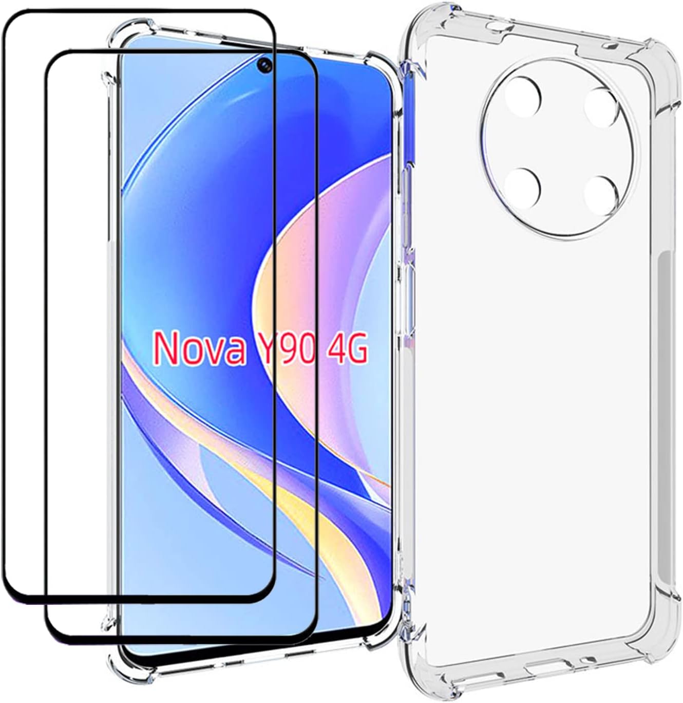 Cover Personalizzata Compatibile con Huawei Nova Y90, cordino
