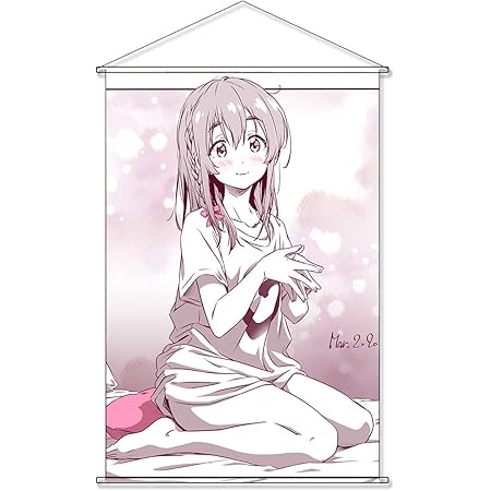Amazon 佳軒 タペストリー 彼女 お借りします 桜沢墨 掛ける絵 同人 巻物 部屋飾り壁 可愛い アニメ好き 90cmx60cm 桜沢 墨 アニメ 萌えグッズ 通販