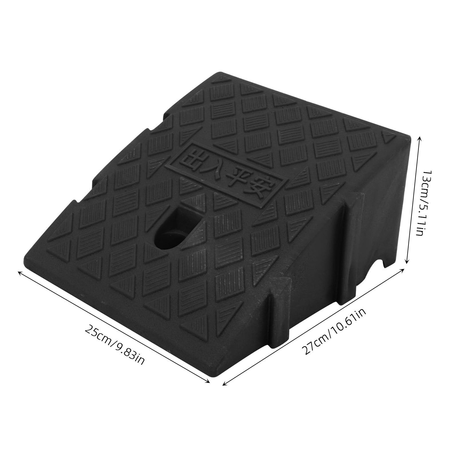 Rampas de Umbral Negras 2 Piezas para Vehículos y Equipos de Movilidad, Material PP Resistente para Subir Escaleras y Acceso Fácil para Adultos Mayores