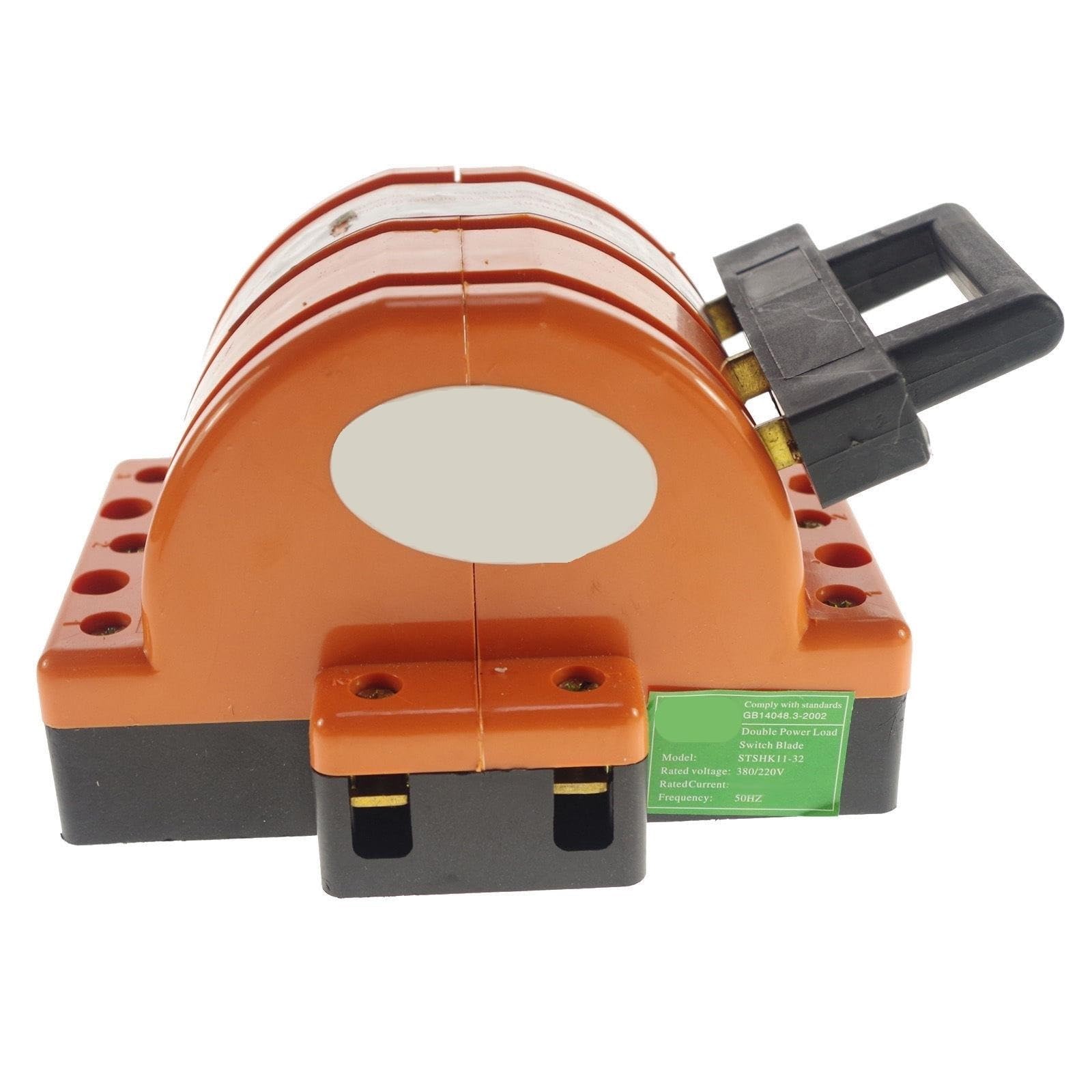 Interruptor de desconexión de cuchilla de tres polos y doble tiro, 3P, 100 A, transferencia de fuente de alimentación de 220 V/380 V
