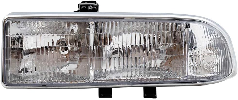 Brock Replacement Driver and Passenger Side Halogen Combination Headlight Assemblies Compatible with 1998-2005 Blazer and 98-04 S10 16526217 16526218