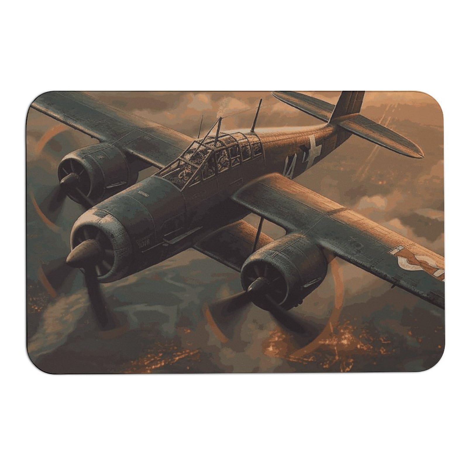 Tapis absorbant avion de la guerre mondiale pour entrée et terrasse 40x60