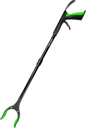 Reacher - Herramienta de agarre plegable, recogedor de basura con calzador, agarrador de basura, nabber de jardín, recogedor de basura, agarrador