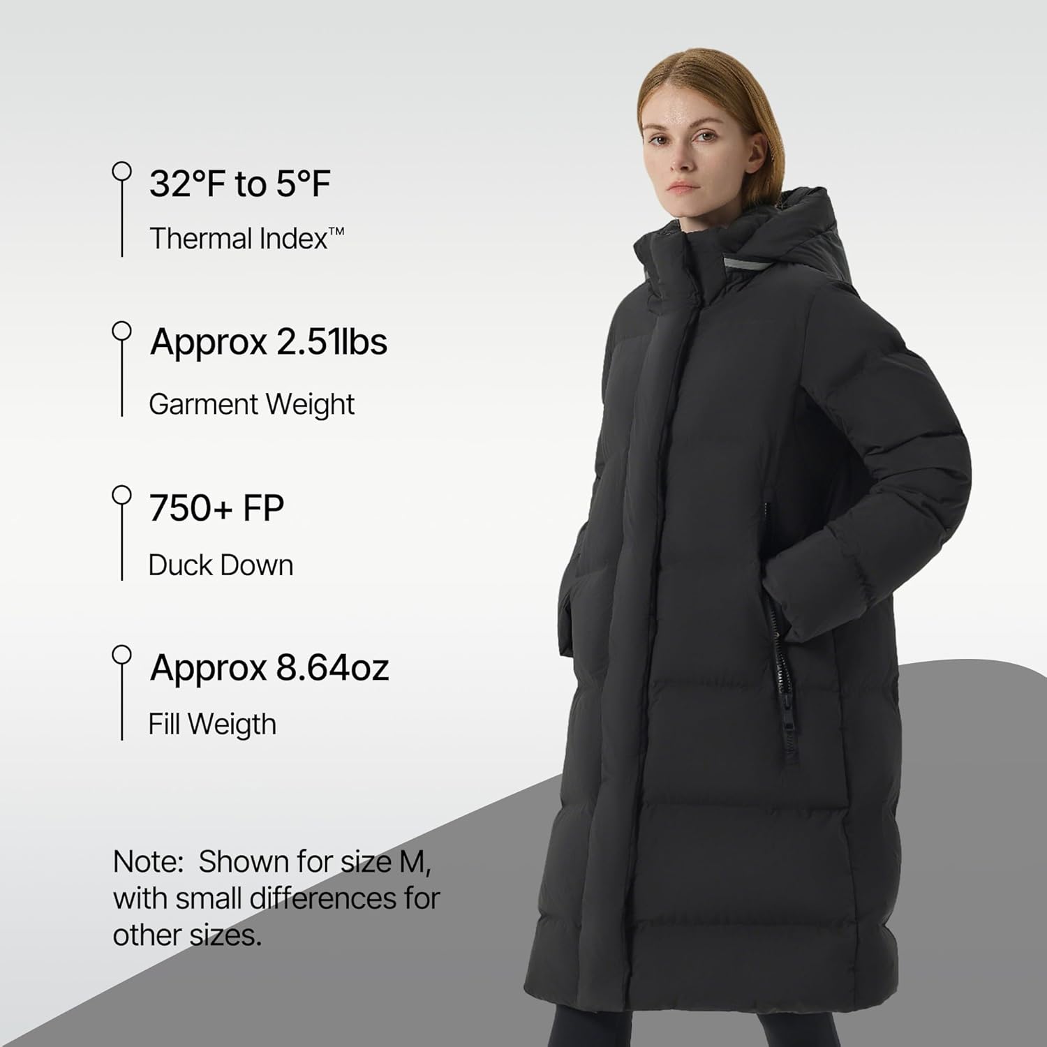Fitouch Summit Breeze Women's Lightweight Down Puffer | 750+ PF Winter Long Jacket | Soft Warmest Coat