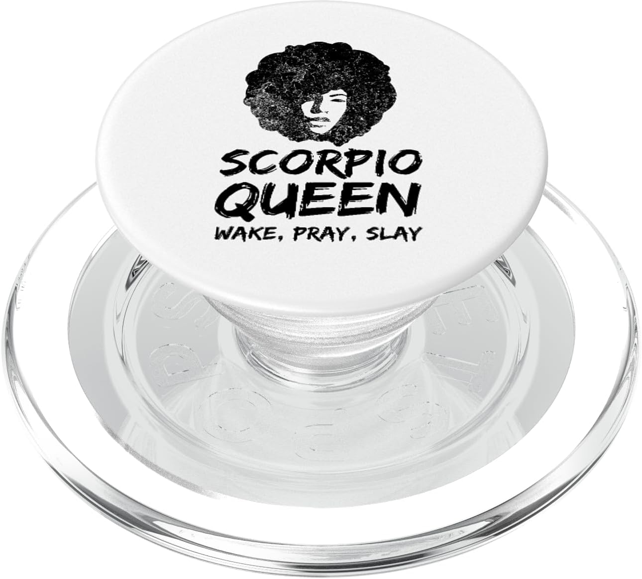 Scorpio Zodiac Queen Wake Pray Slay For Black Women PopSockets PopGrip for MagSafe