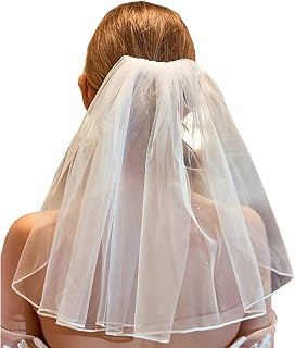 Wedding Veil with Pearls and Comb Bachelorette Party Veils for Bride