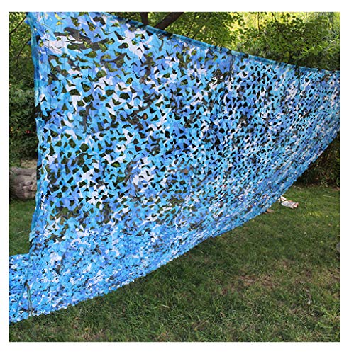 Filet de camouflage bleu terrasse et camping couverture solaire 2x6m