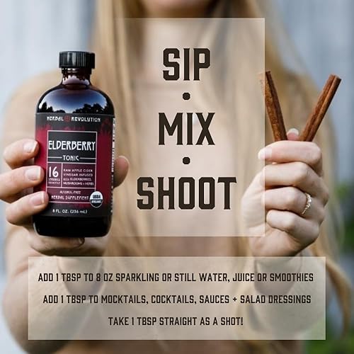 Miniatura 6 de Herbal Revolution Tónico orgánico de saúco, 8 FZ