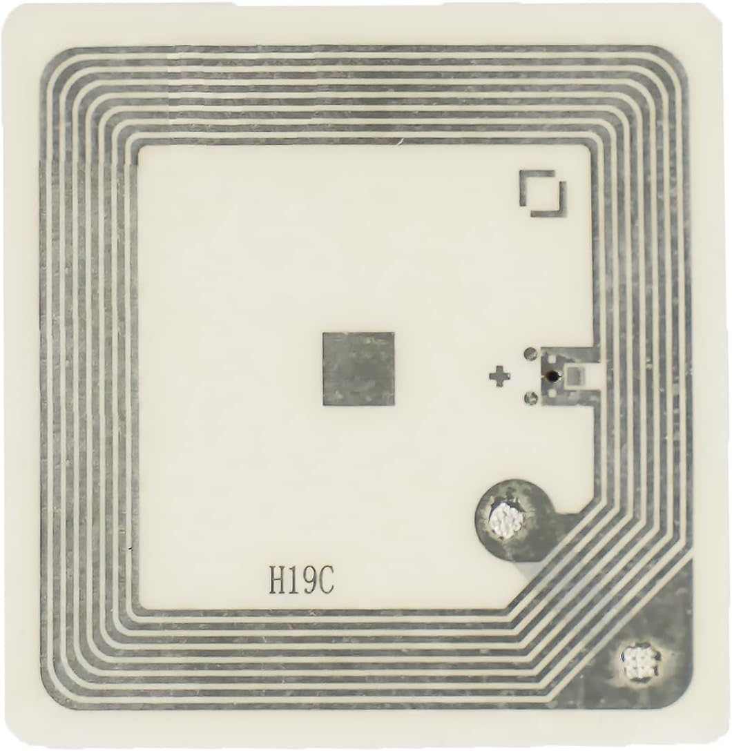 RRHFT10 13.56 MHz ISO15693 ISO18000-3 ICODE SLIX HF RFID Wet Inlay Label Tag - 50 X 50 mm, Pack of 10