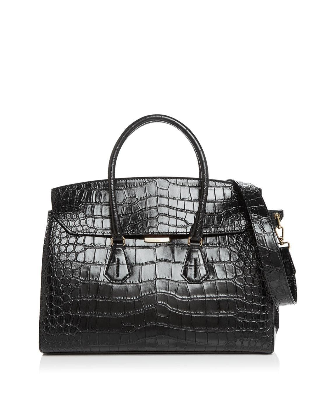 Bally Saphyr Ladies 6232676 Black Croc Leather Bag