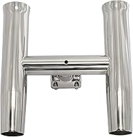 Vista 7 de 2 Tube Rocket Launcher Adjustable Rod Holder fit for 1" or 1.26" Highly Polished Stainless Steel Adjustable Fish Rod Holders