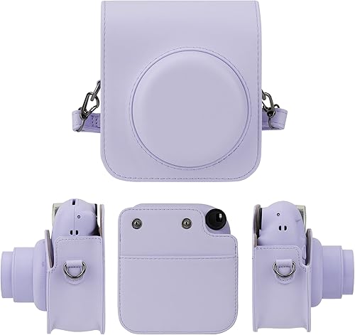 Miniatura 2 de Camera Case Compatible with Fujifilm Instax Mini 12 Instant Camera with Adjustable Strap and Pocket (Purple)