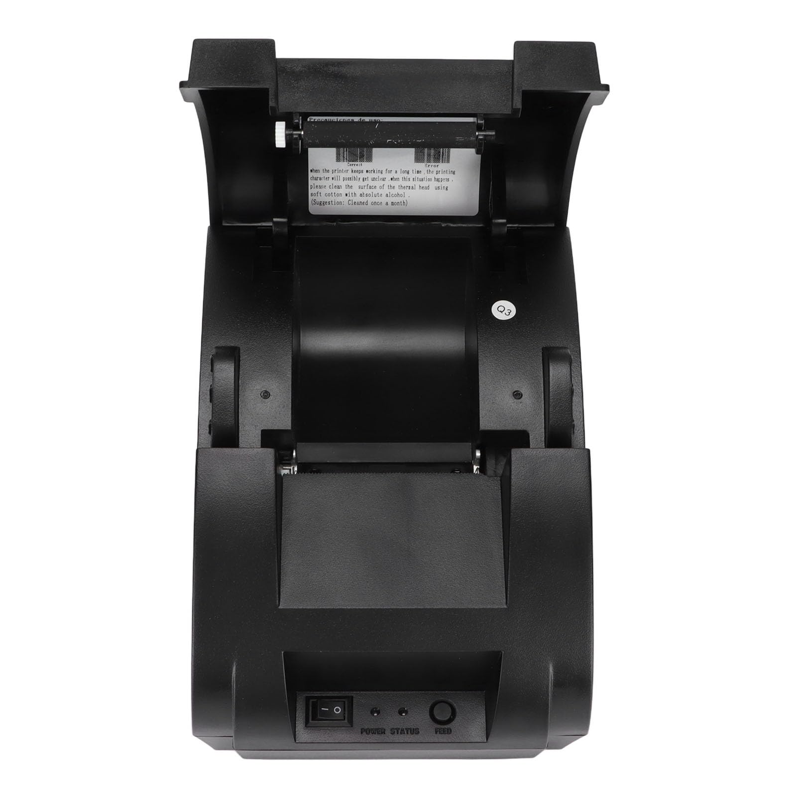 5890K 90mm/s Termiczna Drukarka Etykiet, 58mm Mini Drukarka Paragonów POS, Przenośna Przenośna Drukarka Termiczna, Osobista Drukarka Rachunków Zgodna z, OS, Systemem (Wtyczka UE)