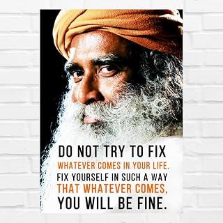 Good Hope Sadhguru Motivational Quote Poster (12 x 18 Inch) For wall decor home decor bedroom living room Gift Paintings wallpaper Hostel Boys Girls Inspirational quote wall art inspirational quotes wall stickers Posters for study room, library students rooms (Poster Only without frame frames framed)