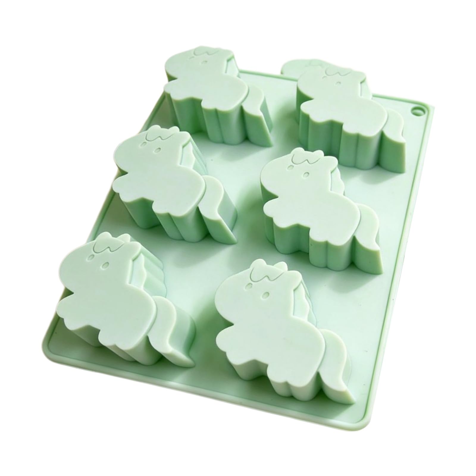 Oxxggkao Horse Ice Maker 6 Cavities Silicone Molds Food Grade Silicone for Chocolate Candies Cocktails Innovation Molds