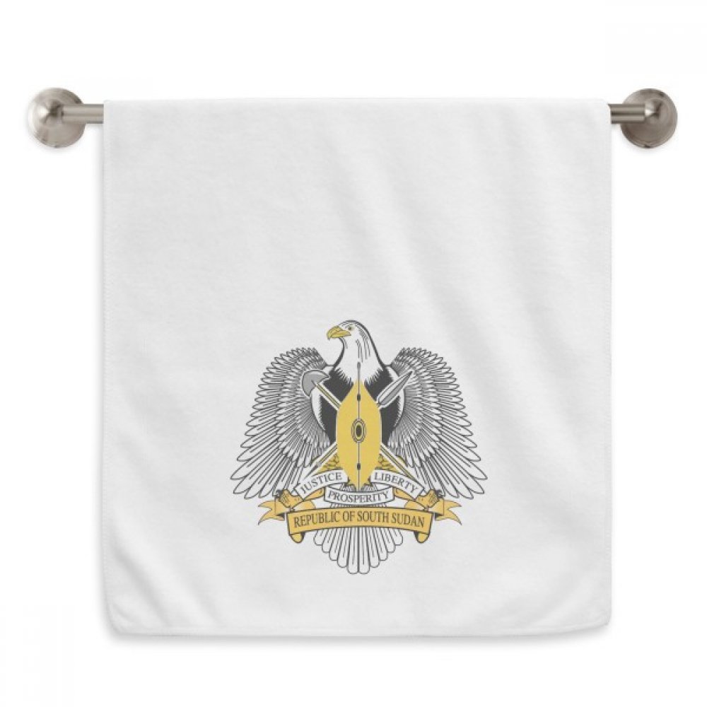 Serviette Soudan du Sud 13x29 pouces débarbouillette blanche en coton doux