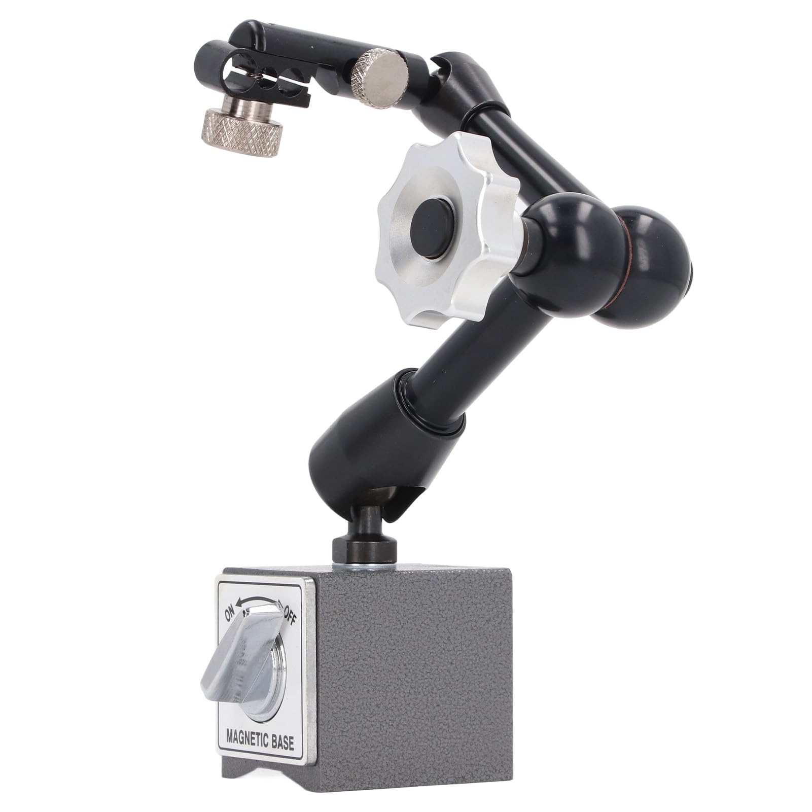 Soporte de base magnética universal Brazo flexible de alta resistencia ajustable Soporte de permanente para mecanizar piezas de trabajo Calibración de equipos de medición