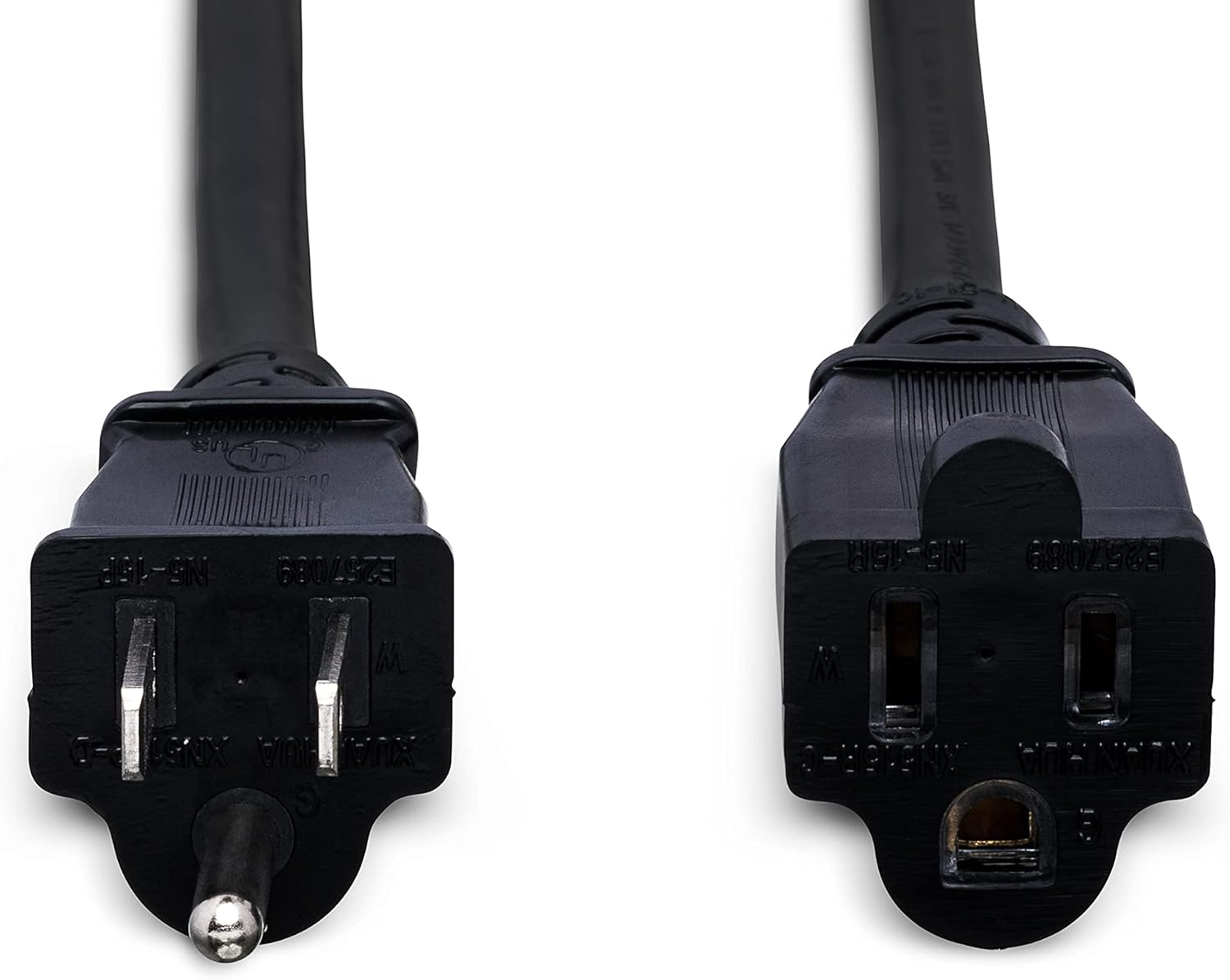 Hosa PWX-425 Power Extension Cord, NEMA 5-15R to NEMA 5-15P, 25 Feet