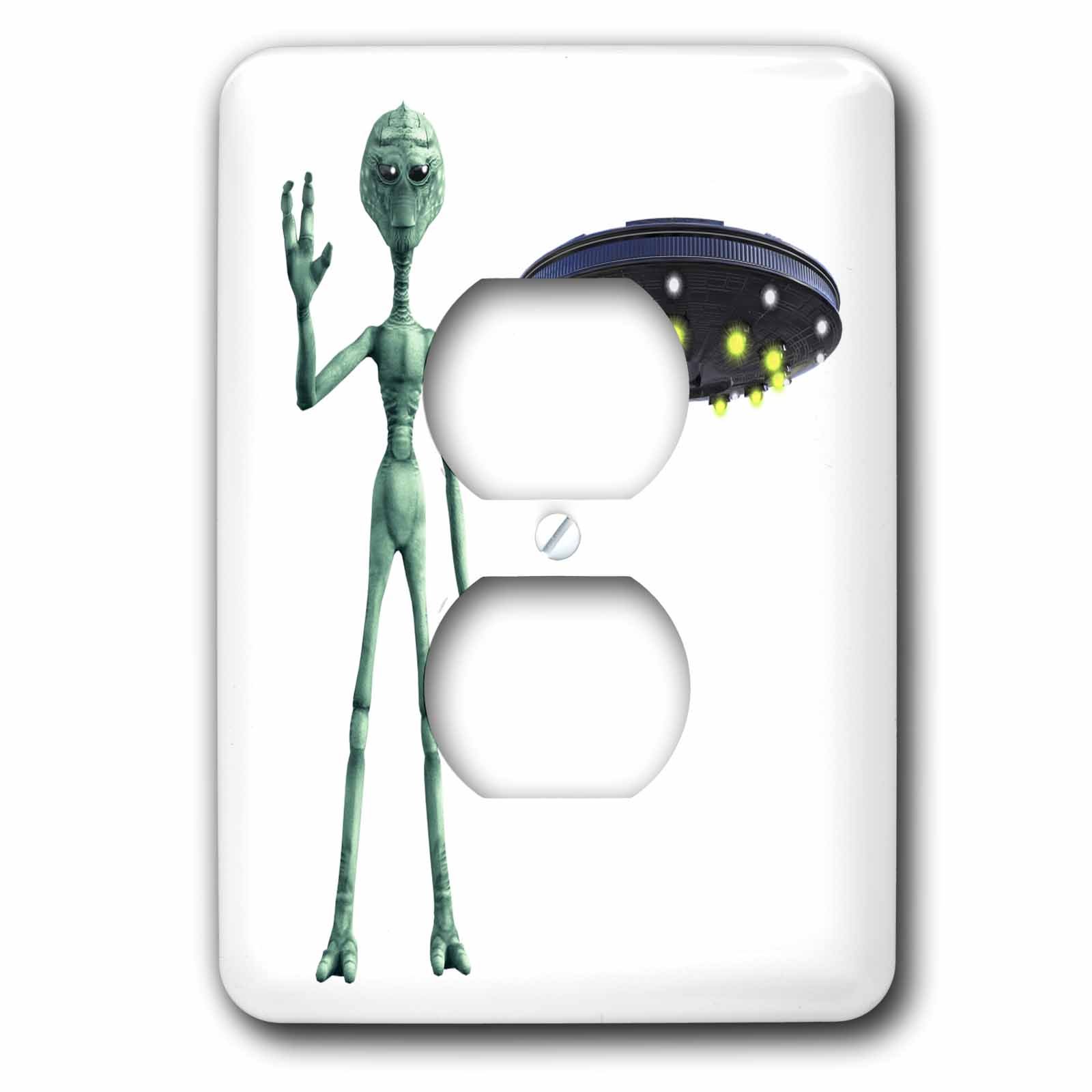 Prise dessin animé alien et soucoupes multicolore pour chambre
