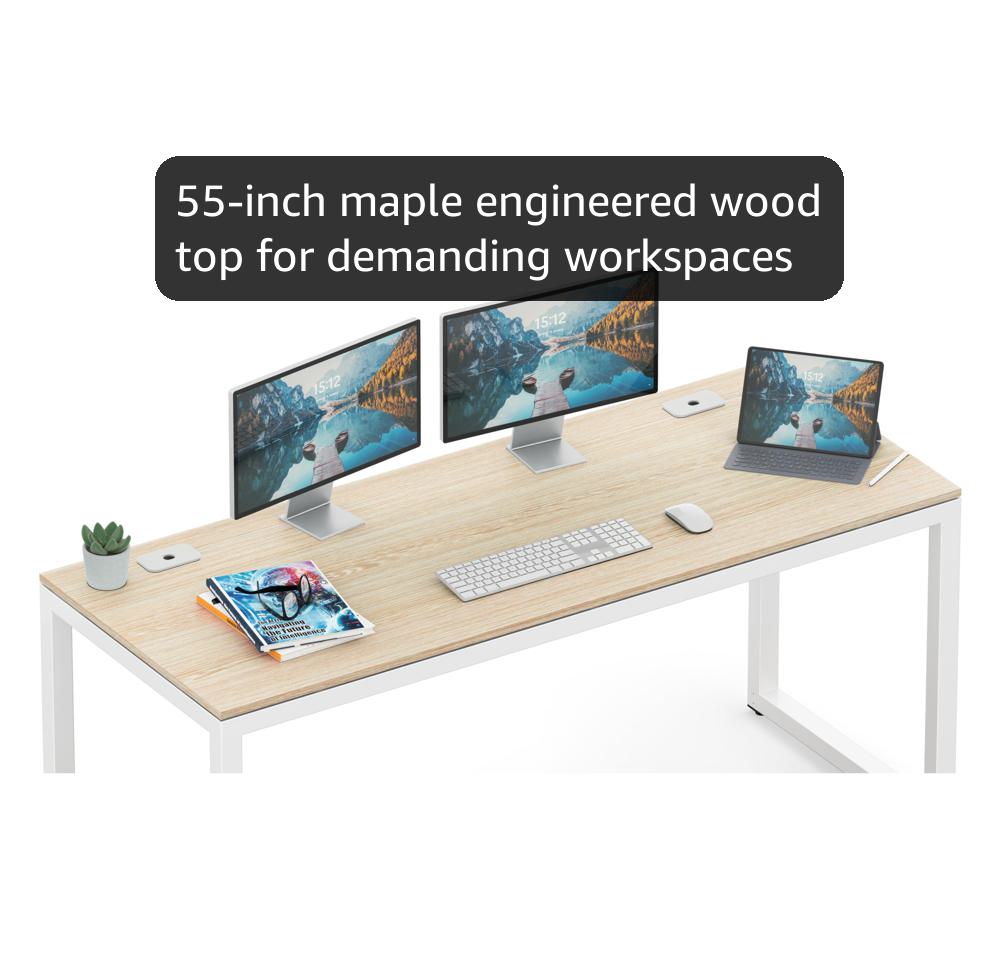 Amazon.com: SHW 55-Inch Commercial-Grade Office Computer Desk