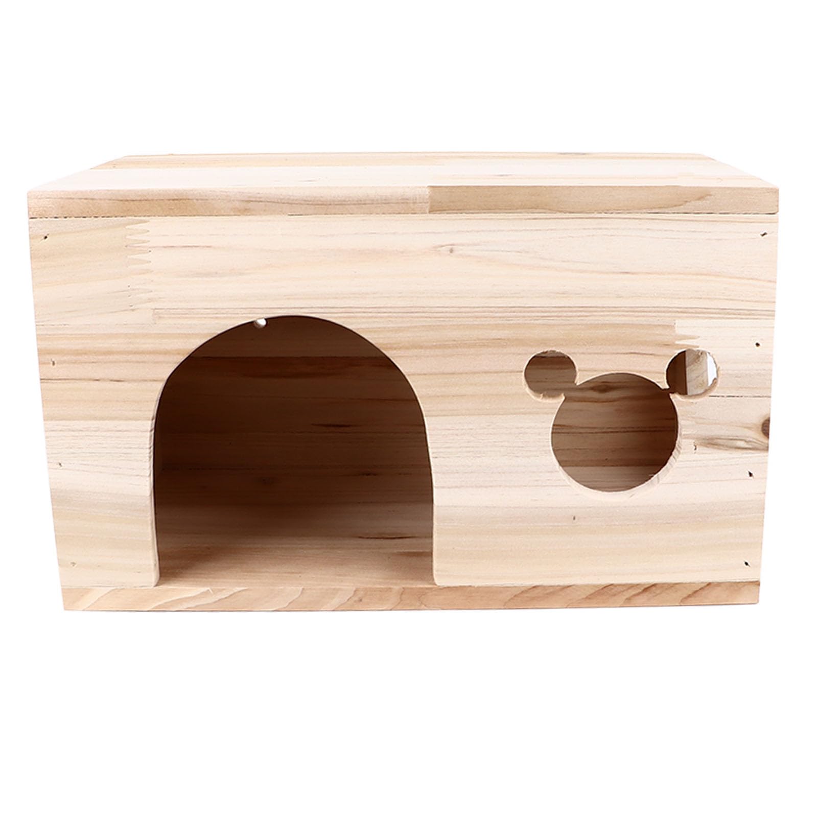 Naroote Cabaña De Madera Para Chinchillas Y Conejos - Casa Sin Fondo Para Esconder A Tu Mascota