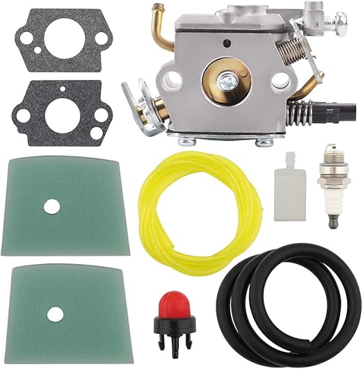 Hayskill C1QEL24 Carburetor w Air Filter Tune Up Kit for Husqvarna