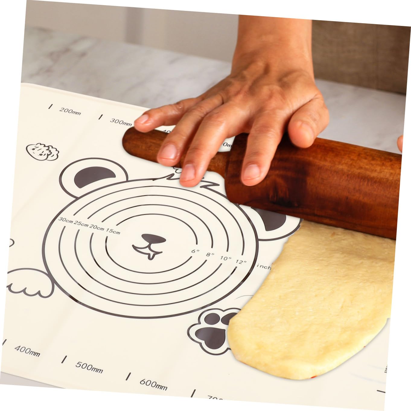 WOONEKY Alfombrilla De Antideslizante De De Alimenticio Para Repostería y Cocina Esterilla Multifuncional Para y Diseño Tapete Resistente Adherente