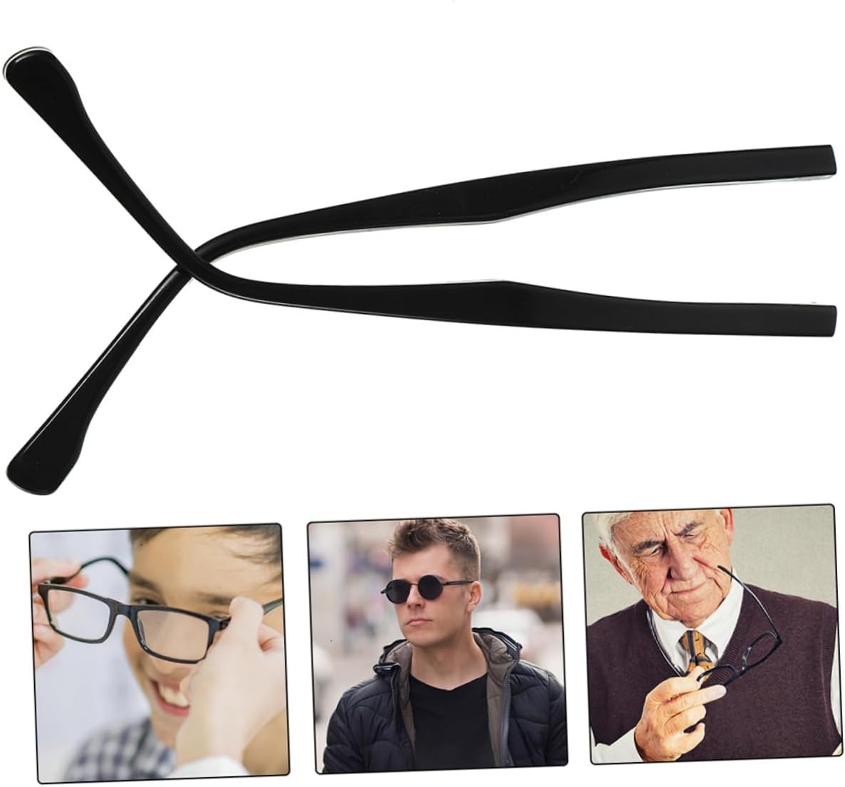 NOLITOY 6pairs Metal Eyeglasses Arms Replacement Repair Accessories for Stylish and Comfortable Design Non- Temple Tips for Men and Women