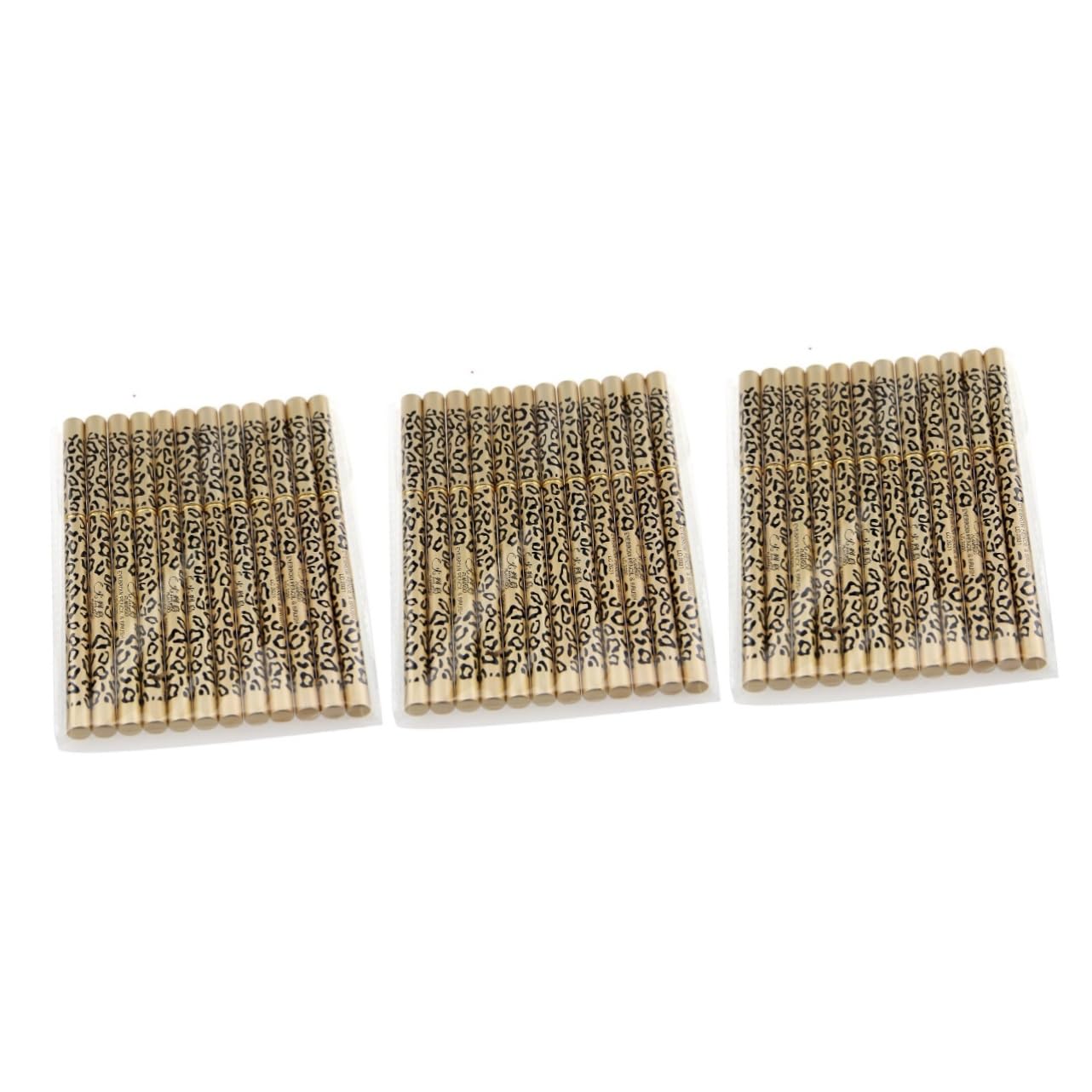FRCOLOR 3pièces Crayon à Sourcils Étanche Noir Avec Goupillon Ensemble De Design Double-embout Coquille Léopard Pour Maquillage Naturel Des Sourcils