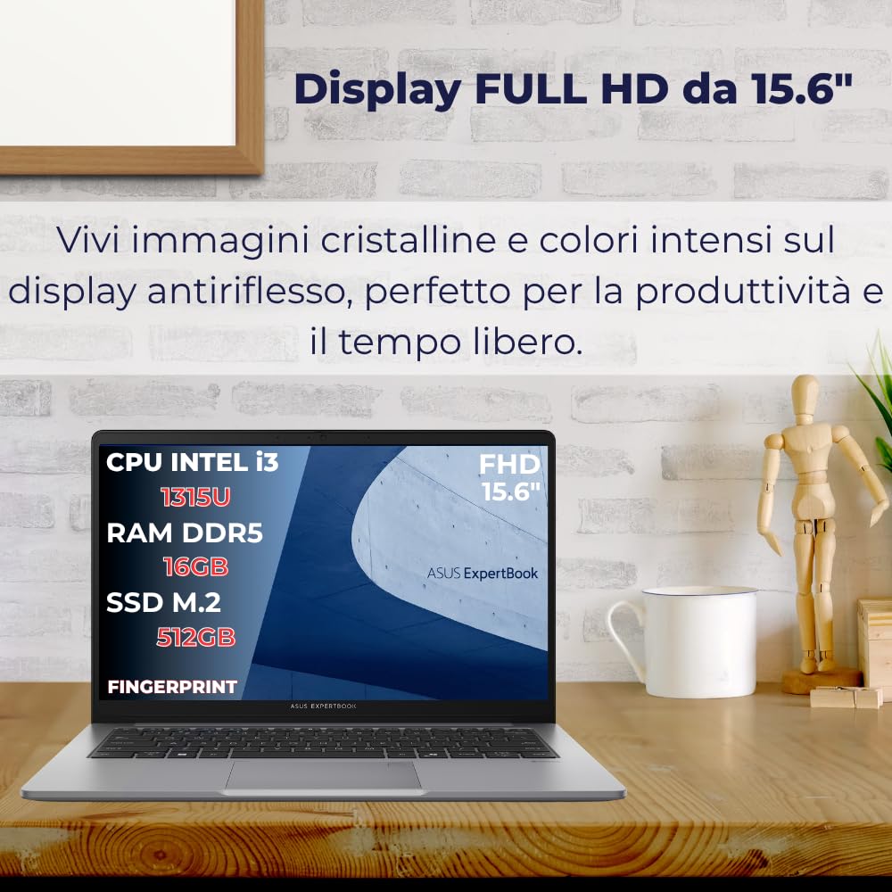 Laptop Expertbook P1 i3-1315U 16GB 512GB SSD - Dettaglio