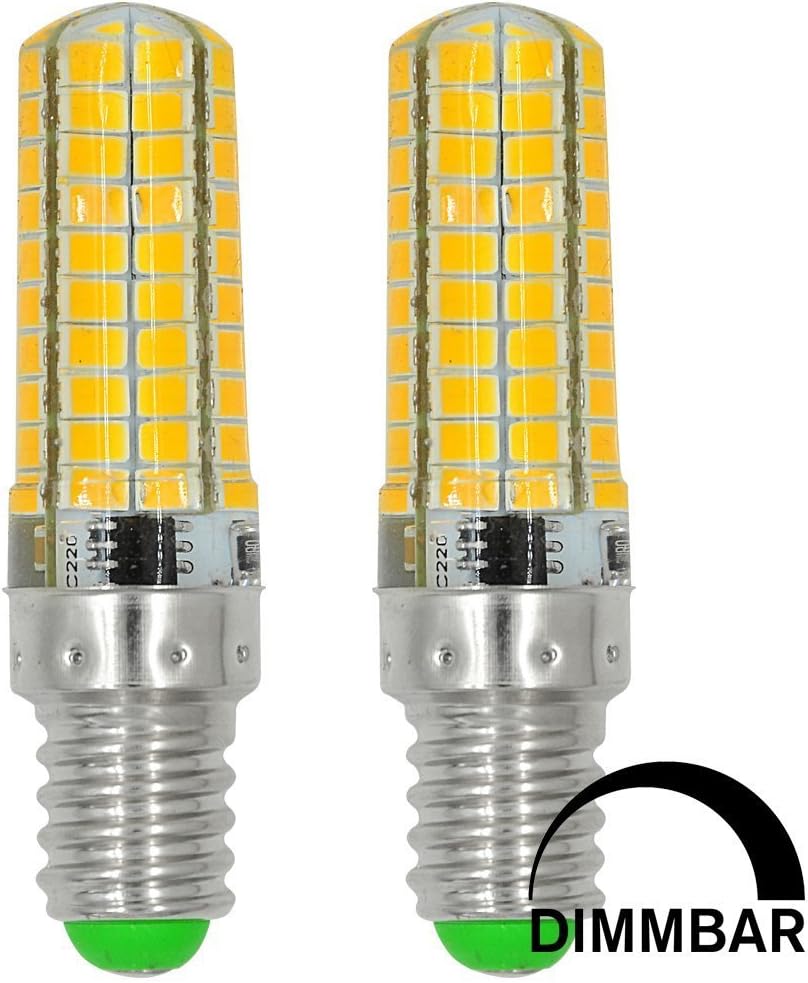 ACCKA 2/Pack E14 dimmable light bulb 110V-130V AC 110V 120V 6W Warm White, 2700K, Led Candle Light Bulbs Dimmable, E14 Candle Light