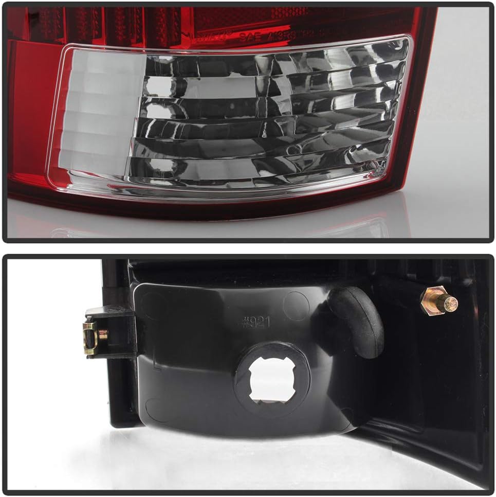 ACANII - For 2005-2015 Toyota Tacoma Red Lens LED Tube Tail Lights Lamps 05-15 Left+Right