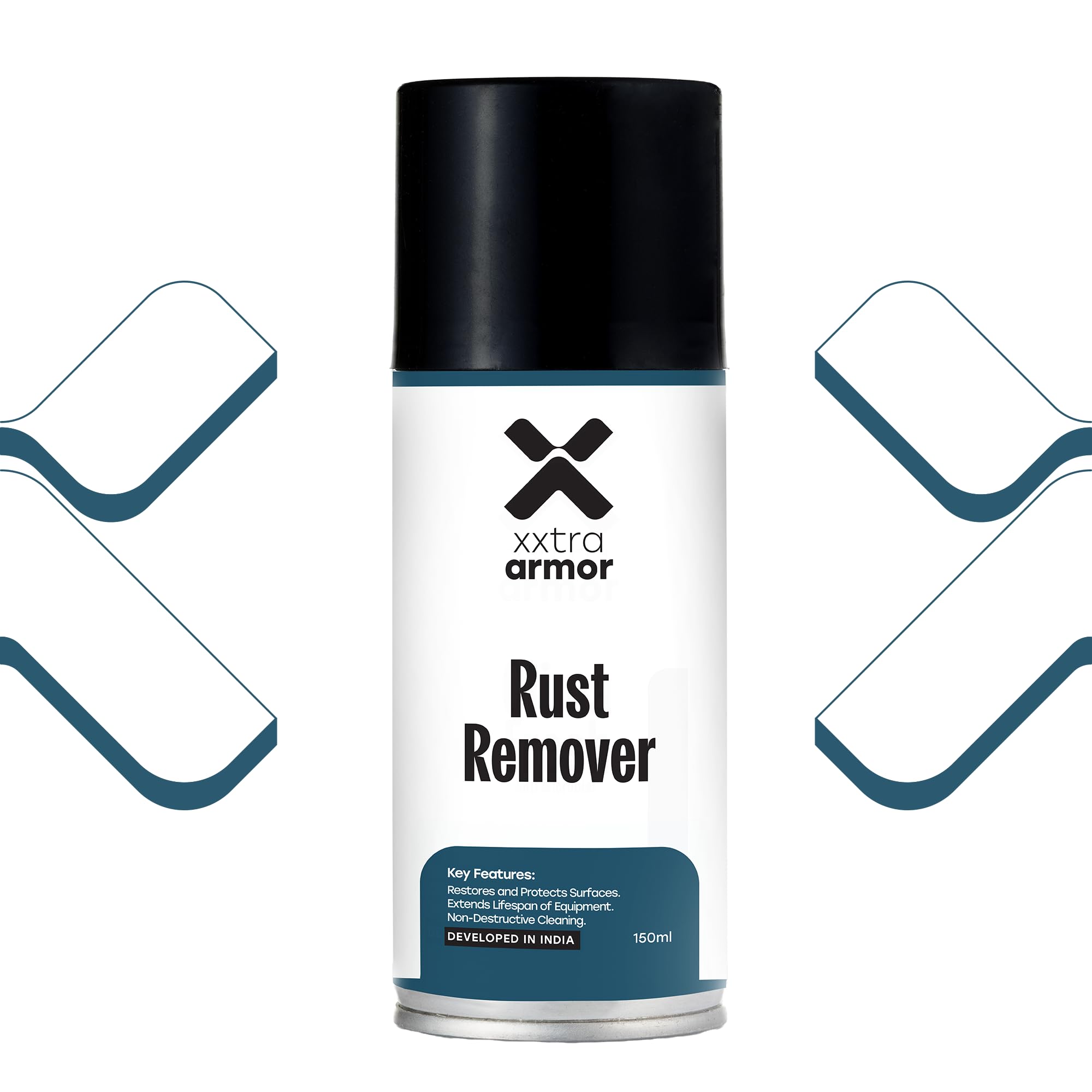 Xxtra Armor Rust Remover Spray (150 mL) | Premium Non-Acidic Formula | Deep Penetration for Automotive & Industrial Use | Safe on Chrome, Metal, Iron-image-42
