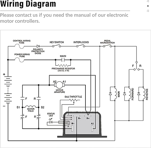 Miniatura 4 de Reemplazar 1204410 1204412 48V 325A 5K-0Ω Curtis controlador de motor para EZGO 1204-410 225A 48V 5K-0Ω y EZGO 1204-412 300A 48V 5K-0Ω controlador