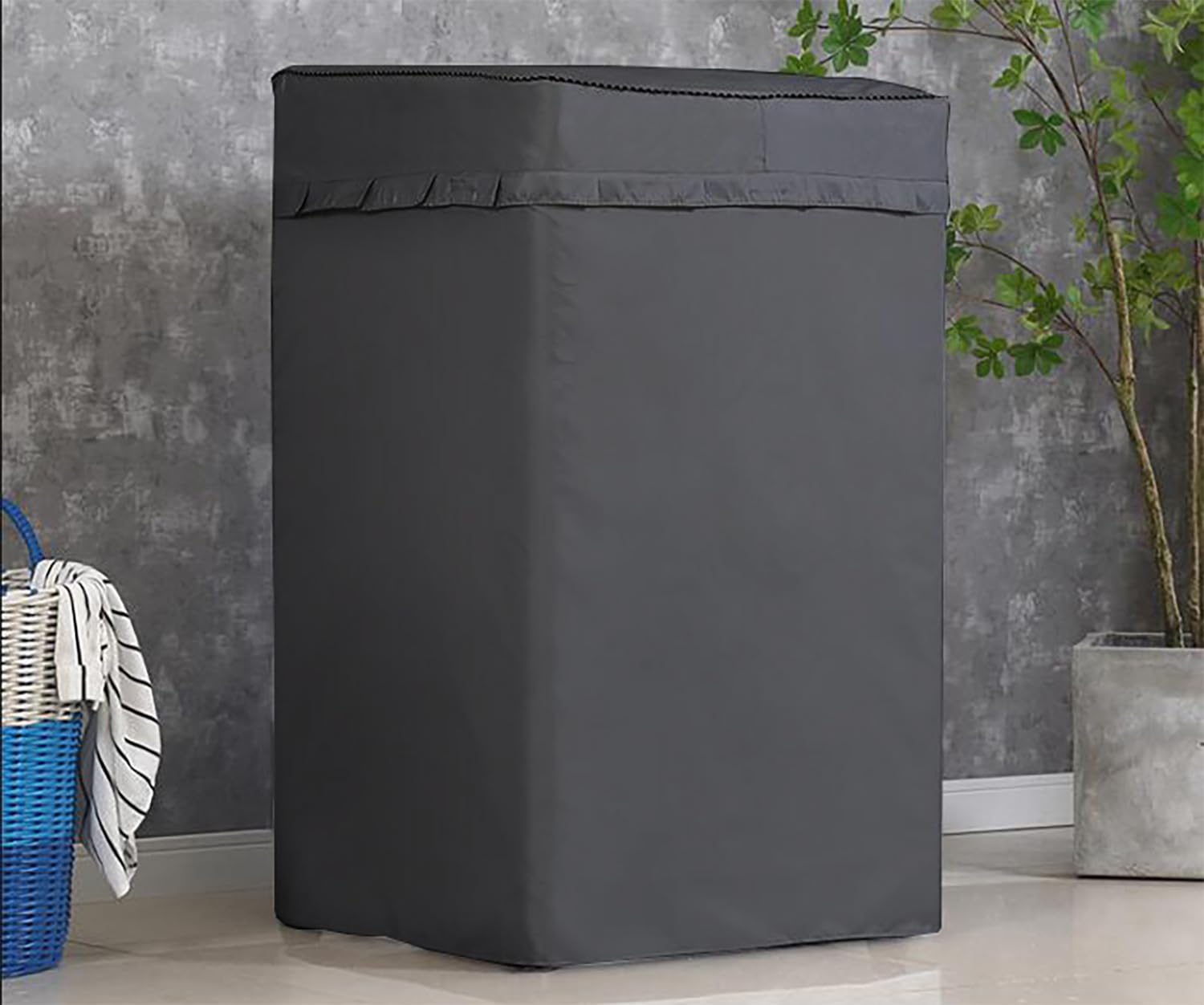 Cubierta portátil para lavadora y secadora, cubierta para lavadora y secadora, a prueba de polvo, impermeable, protector de electrodomésticos (S-21D20W33H) 7