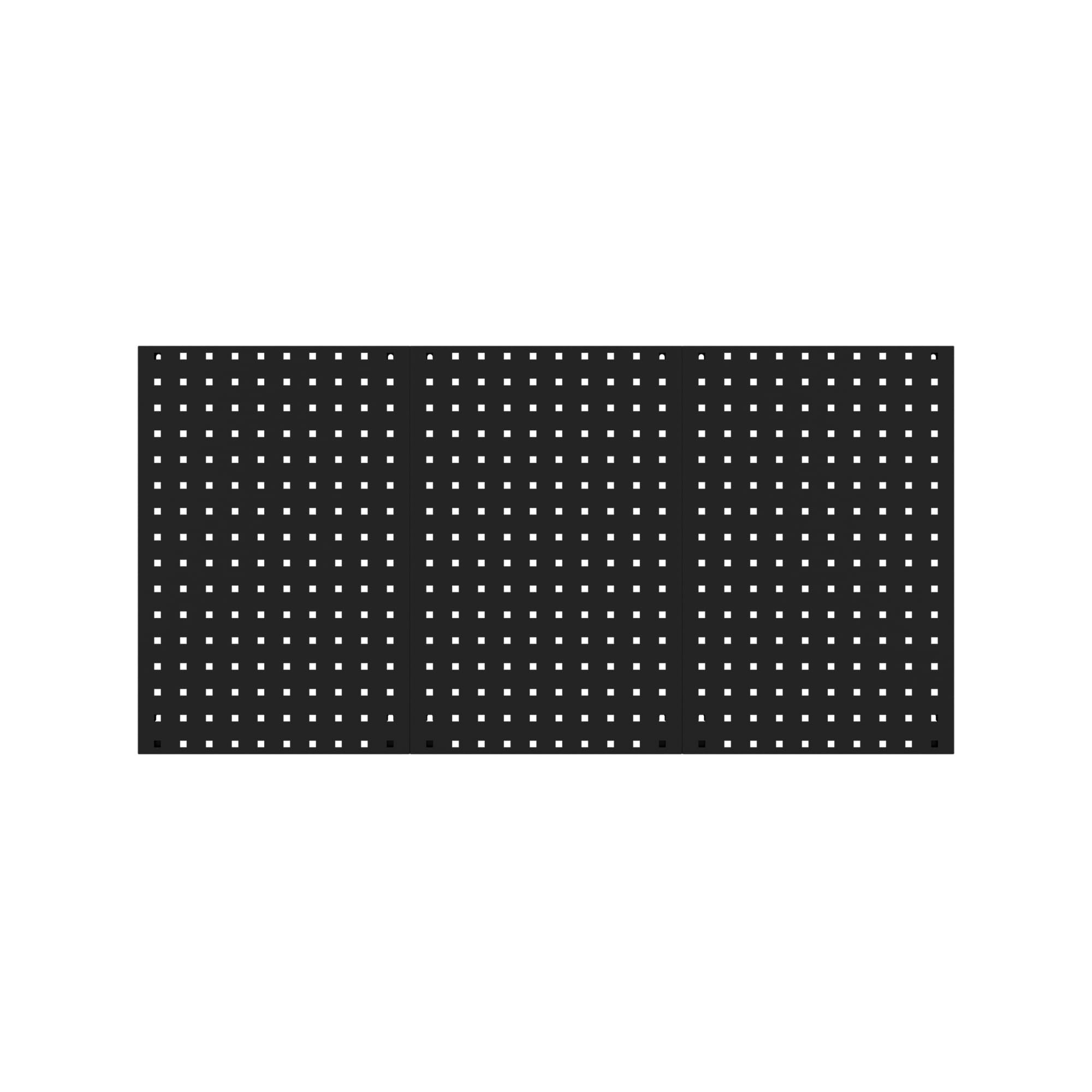 Jan Nowak Werkzeugwand Lochwand Werkstattwand Wandregal Modular Metall Kratzresistent Pulverbeschichtet 1200 x 600 x 10 mm (Schwarz)