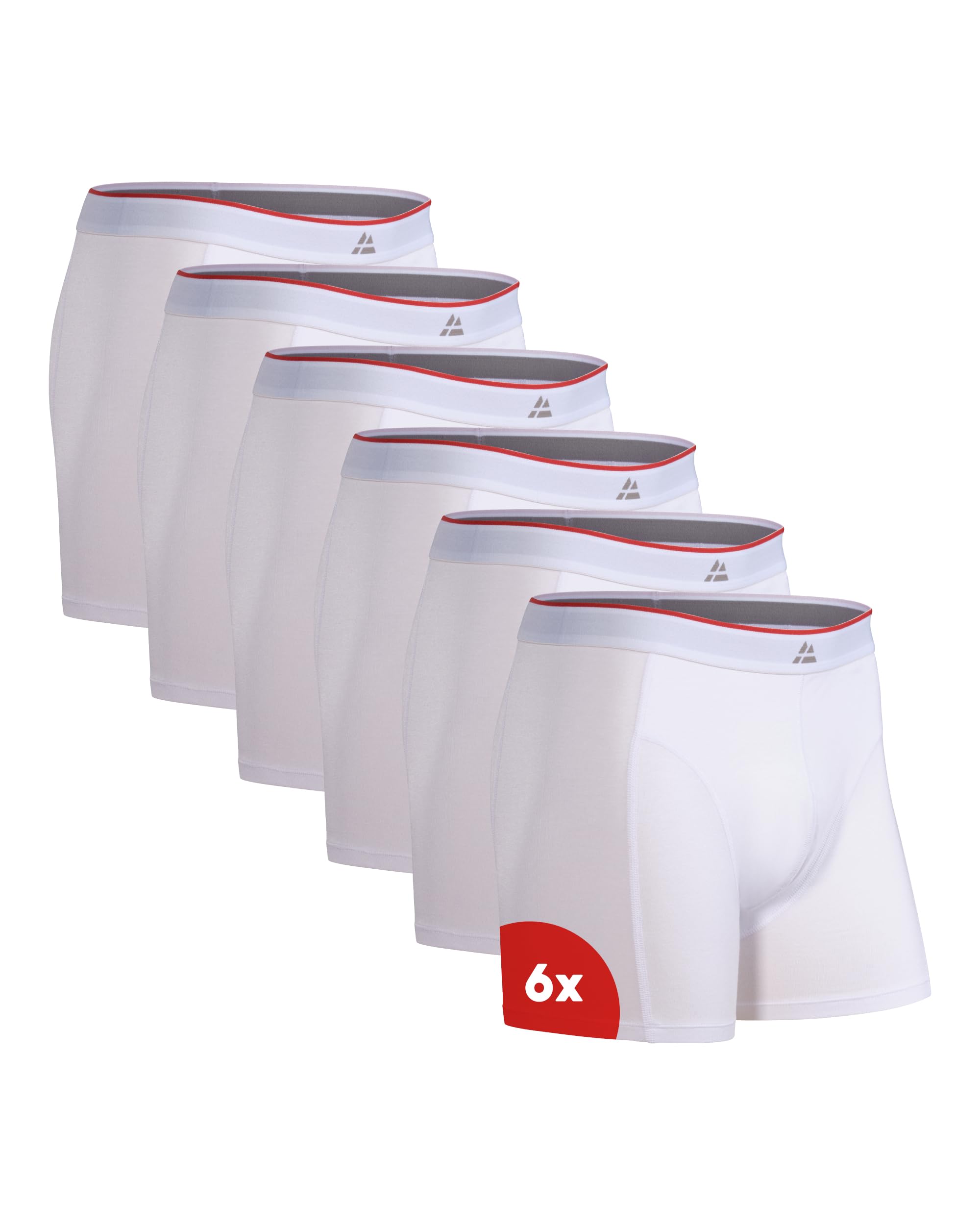 DANISH ENDURANCE Boxer Uomo in bambù Ultra Morbido, Mutande Boxer Bamboo Comodi, Traspiranti, con o Senza Apertura Frontale, 6 o 10 Paia