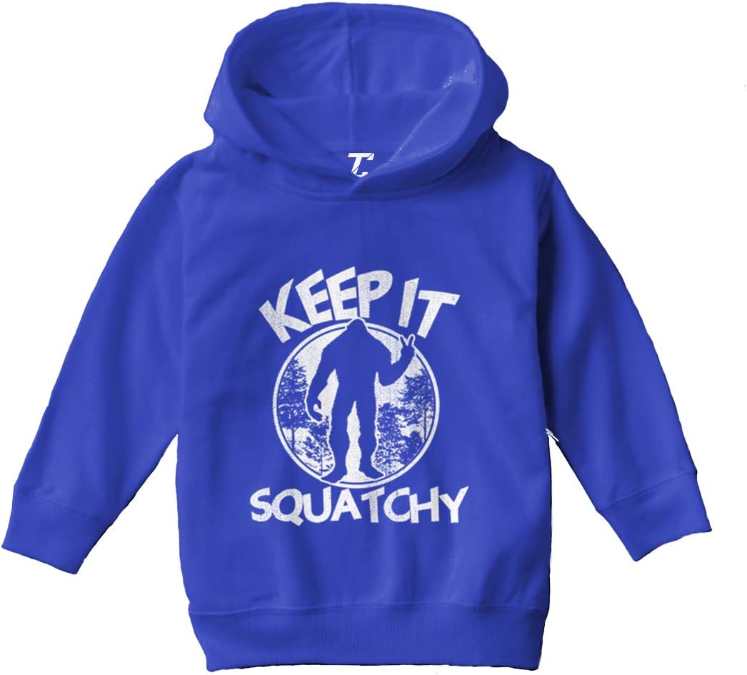 Tcombo Keep It Squatchy - Sasquatch Bigfoot Toddler/Youth Fleece Hoodie