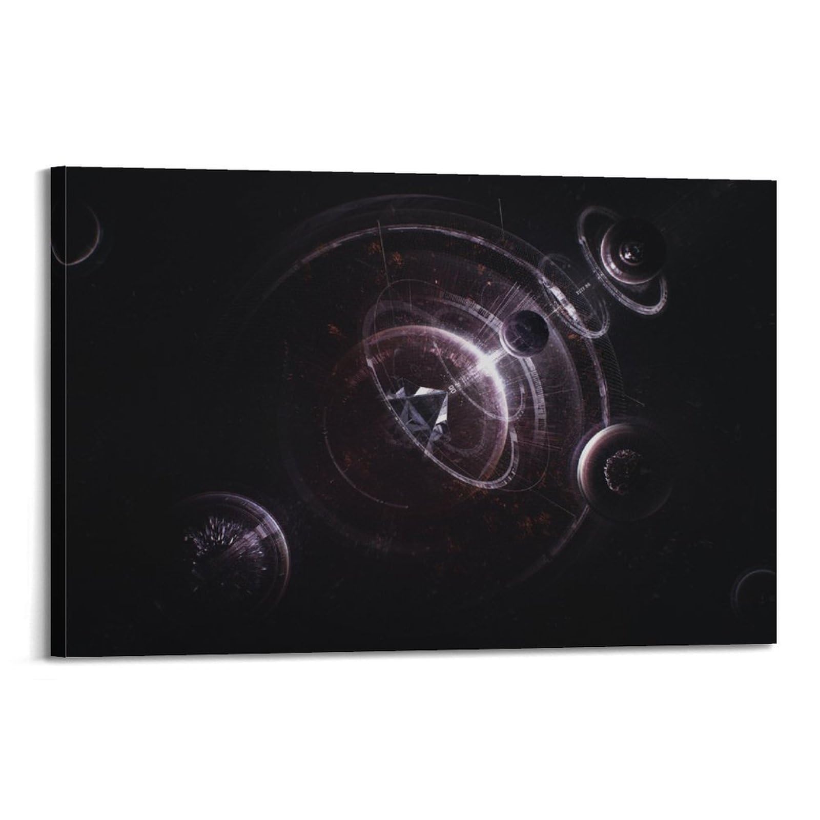 OKAHYS Vortex Black Hole Space Poster Decorative Painting Canvas Wall Artworks Picture 20x30inch(50x75cm)