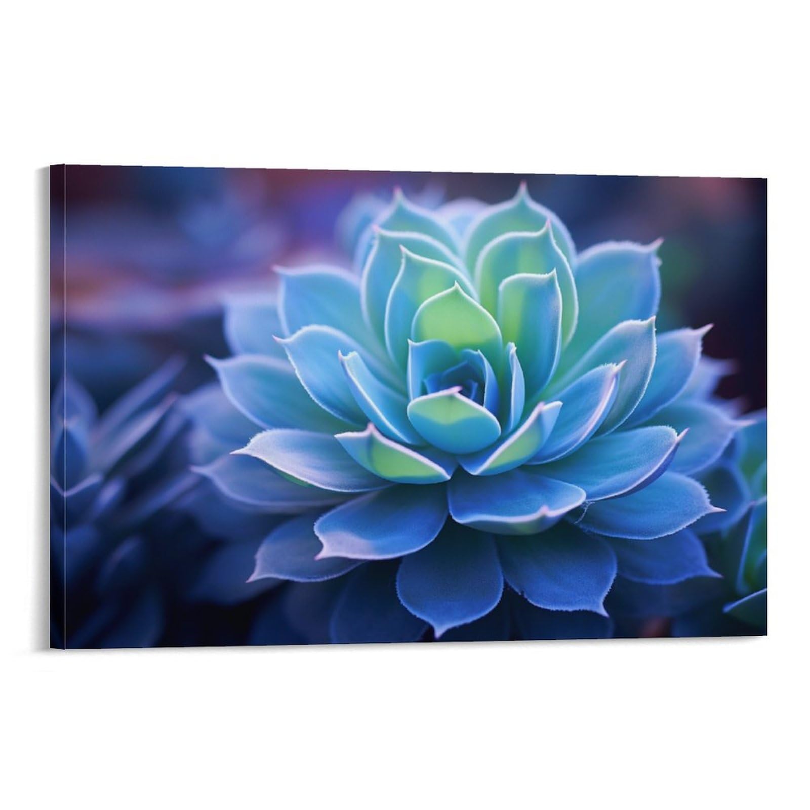 AYAROS Rustic Succulents Wall Art Canvas Poster Natural Floral Plants Wall Decor Poster Dormitory Decor Painting Art Framed 08x12 inch