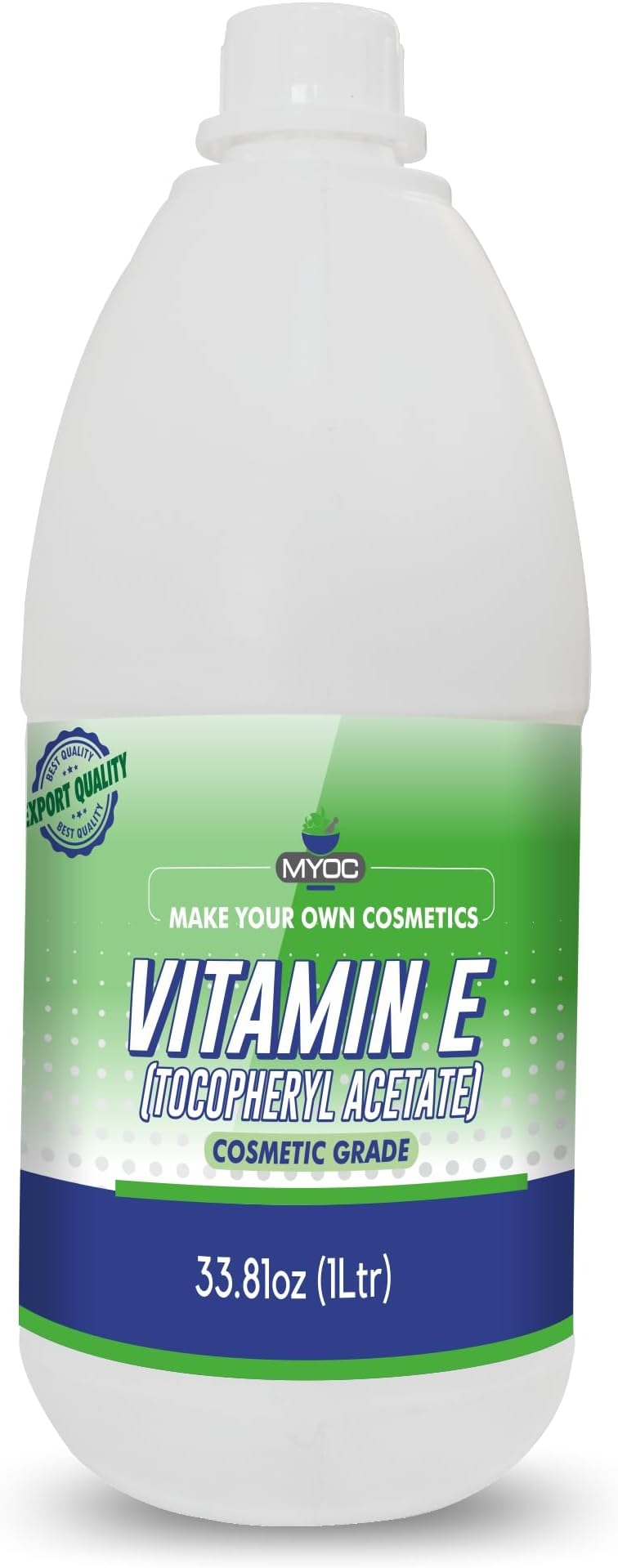 Vitamin E (Tocopheryl Acetate) - 1 L/ 33.8 Fl.Oz, Vitamin E for Industrial Application,Skin & Hair Care Product, Vitamin E Bulk 50ml/1.76 Fl Oz