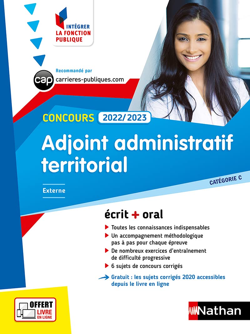 Concours Adjoint administratif territorial N°8 - Catégorie C (IFP) 2022-2023: Ecrit + oral Catégorie C