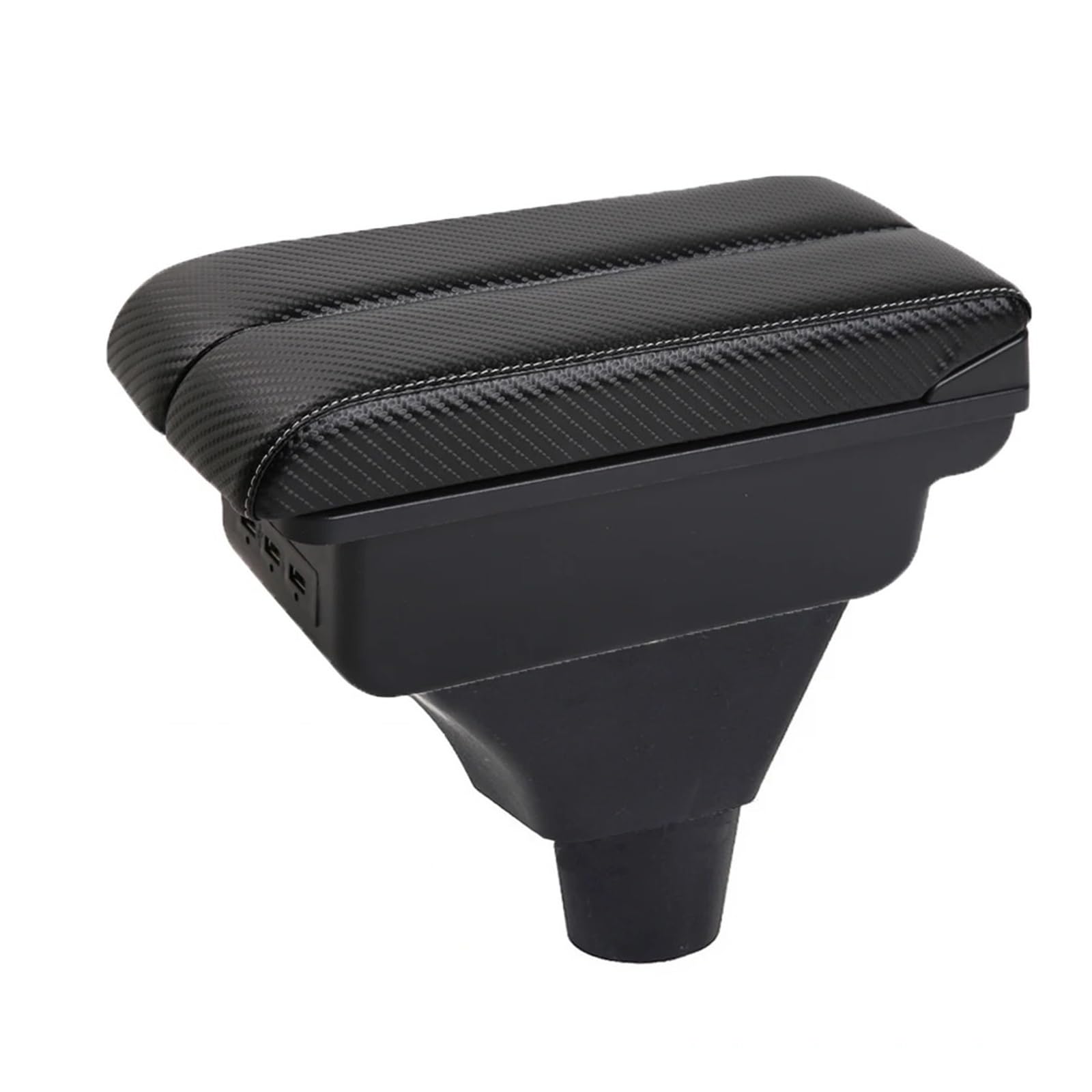 Ggwqoops Car Armrests For Civic For Ep3 Car Central Armrest Storage Box Elbow Support For Drivers And Passengers Armrest Box(C-3USB-White line)