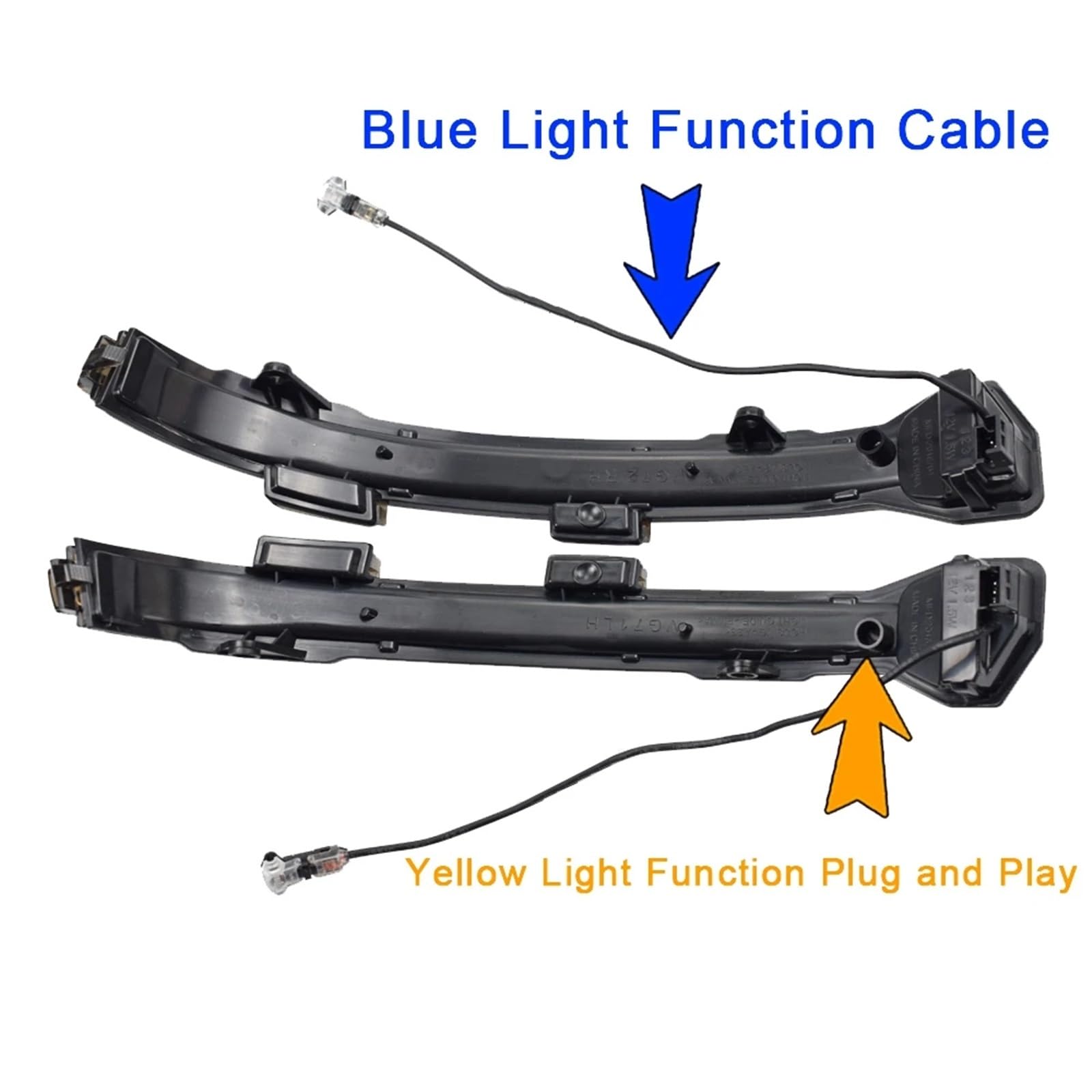 Intermitentes Laterales LED Luz LED Dinámica para Espejo Retrovisor Coche Intermitentes para Golf 7 para MK7 7.5 R Sportsvan para Touran Azul Amarillo
