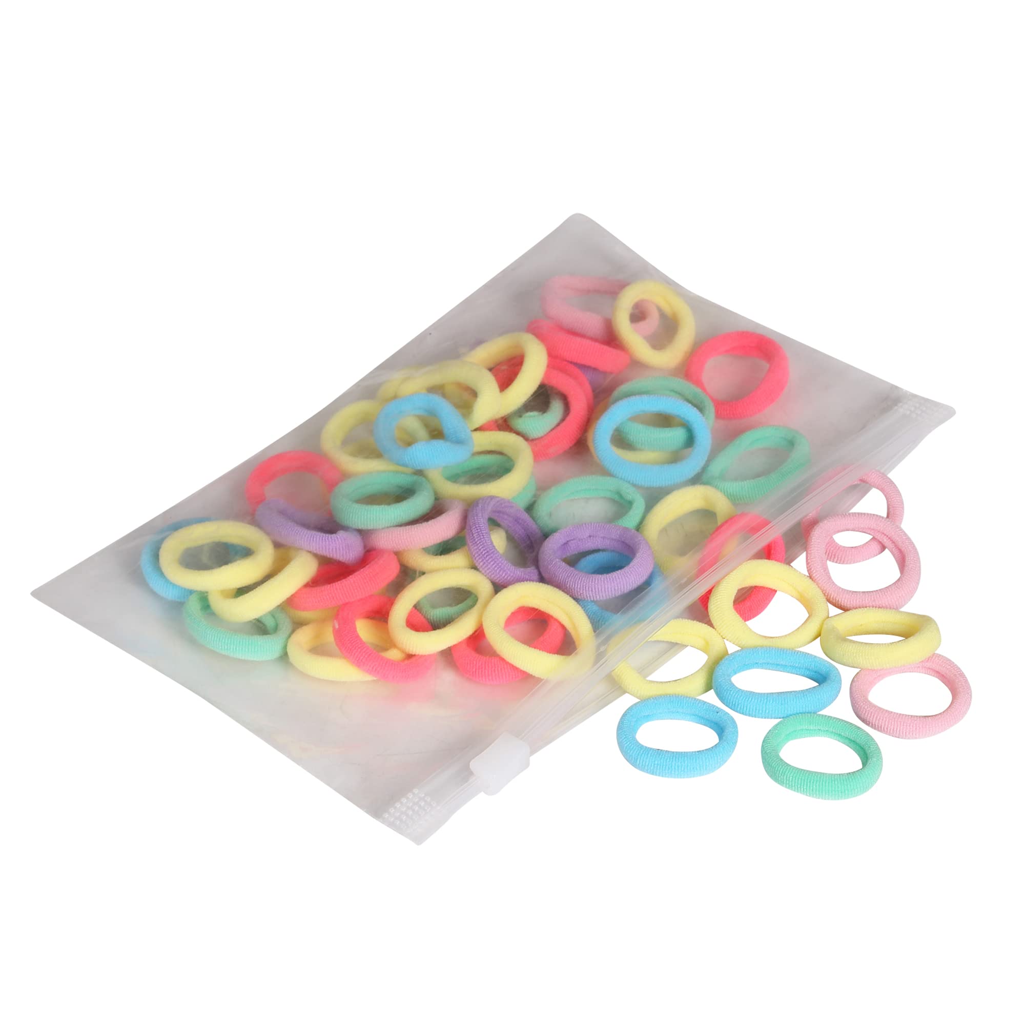 SYGA 50 Pcs Baby Elastics HairTies, Candy Color Seamless Girls Hairbands Ponytail Holder Hair Accessories, Multi-Colored Rubber Band for Girls (B09HMSKVDL) Amazon Price History, Amazon Price Tracker