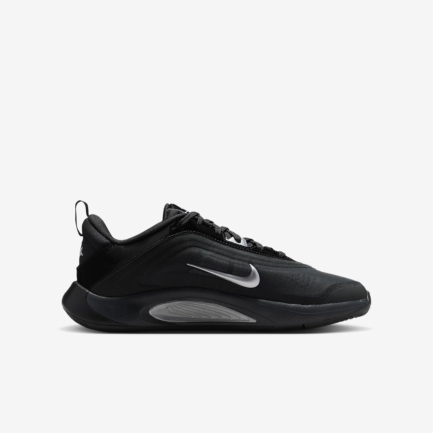 A'One A'ja Wilson Big Kids' Basketball Shoes (Black/Dark Smoke Grey/Dark Grey/Metallic Silver)